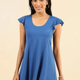 Blissclub Round Neck Swimming Dress-24