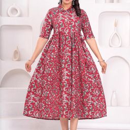 NAHIKO Women Maroon Kurtas-image-85