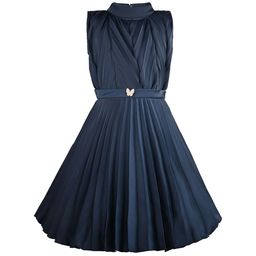 Wish Karo Girls Satin Fit & Flare Dress-picture-24