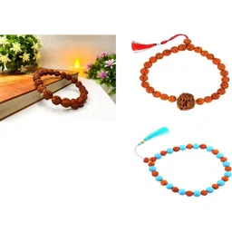 Divine souvenirs Unisex Set Of 3 Artificial Beaded Elasticated Bracelets-image-86