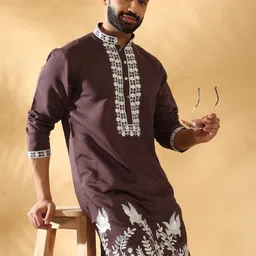 KRAFT INDIA LUXE Men Ethnic Motifs Embroidered Kurta-picture-39