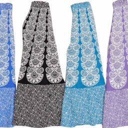 Exotic India Pack Of 4 Printed Pure Cotton Wrap Maxi Skirts-image-11