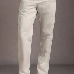 Louis Philippe Sport Men Mid-Rise Flat-Front Cotton Regular Trousers-picture-8