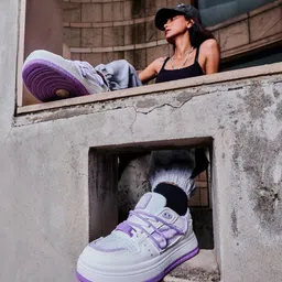 Solethreads Women Colourblocked PU Sneakers-image-71