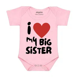 Arvesa I love My Big Sister Printed Bodusuit-image-72