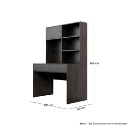 HEXA RED Grey Engineered Wood Study Table For Work From Home Students & Computer Table image 5