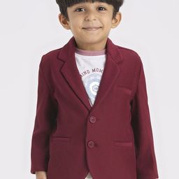 YK Boys Single-Breasted Slim-Fit Blazer With Printed T-Shirt-image-68
