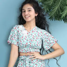 Cutiekins Floral Print Crop Top-10