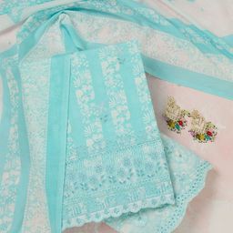 Koskii Floral Printed Unstitched Dress Material-image-33
