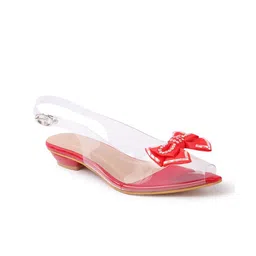 Retro Walk Embellished Block Mules with Bows image 2