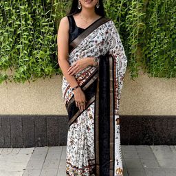 Rangtulika Ethnics Kalamkari Zari Saree-image-87