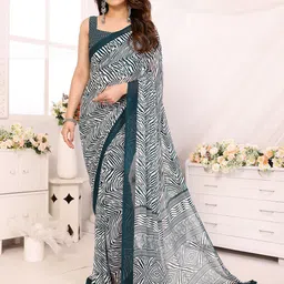 The Textile Hub Leheriya Pure Georgette Leheriya Saree-image-60