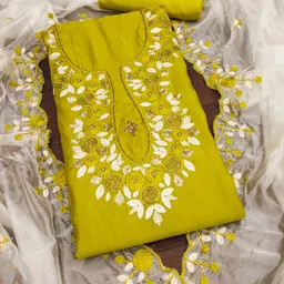 MANVAA Embellished Unstitched Dress Material-image-38