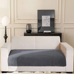 LUXEHOME INTERNATIONAL Grey 3 Seater Sofa Cover-image-76