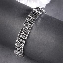 NVR Girls Rhodium-Plated Link Bracelet-image-67