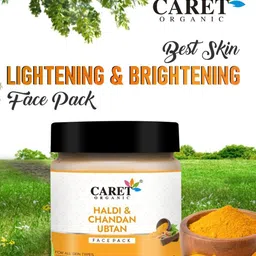 CARET ORGANIC Set Of 2 Haldi & Chandan Face Pack & Vitamin C Glow Scrub - 100 g Each image 4