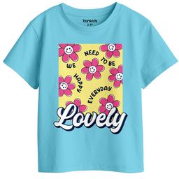 BonOrganik Girls Graphic Printed Round Neck Cotton T-shirt-image-85