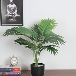 Home Bloom Green & Black Artificial Areca Palm Plant With Pot-12