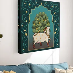 Myntra Elegant Homes Teal & Green 1 Piece Canvas Other Wall Paintings-image-64