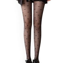 Alexvyan Bow No-Cut Streachable Pantyhose Stockings-image-25