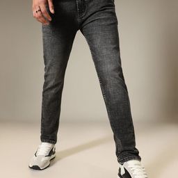 Banana Club Men Charcoal Black Slim Fit Jeans-image-101