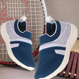 YK Girls Woven Design Slip-On Sneakers-12