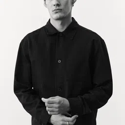 H&M Regular Fit Linen-Blend Overshirt-image-7