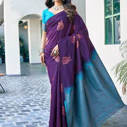 RASVRITI Woven Design Art Silk Banarasi Saree-picture-55