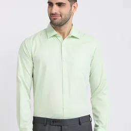 Park Avenue Men Slim Fit Solid Cutaway Collar Formal Shirt-picture-10