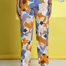 ETC Women Pack Of 2 Abstract Printed Lounge Pants-picture-45