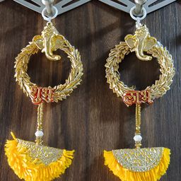 Sellplus 2-Pcs Yellow Wall Hanging Toran Festive Hanging-27