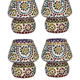 SOMIL Multicoloured Textured Glass Table Lamp-image-76