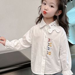 LULU & SKY Cotton Shirt Style Top-image-9