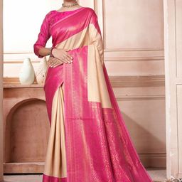 Mitera Woven Design Zari Kanjeevaram Saree-image-69