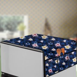 The Furnishing Tree Blue Plastic Refrigerator Cover-image-31
