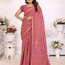 Divyadham Textiles Bandhani Zari Pure Cotton Bandhani Saree-23