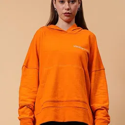 Fashion Gaiia Women Solid Printed Hooded Pullover Regular Sweatshirt-image-95
