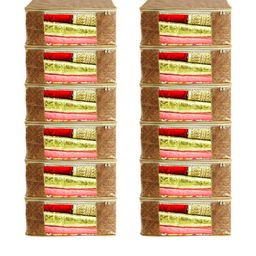 AMAK INC Brown Fabric Multi-Utility Wardrobe Organisers-picture-3