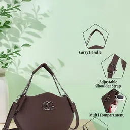 YOYOWING Structured Sling Bag with Fringed image 5
