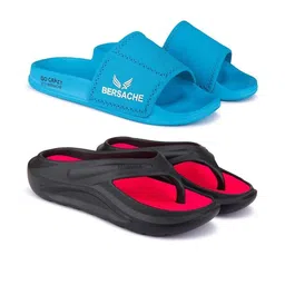 BERSACHE Pack of 2 Men Comfort Sandals-image-40