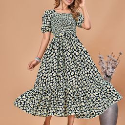 STARWORD Crepe Fit & Flare Dress-image-85