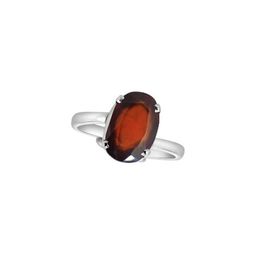 GenZcomplex Silver-Plated Alloy Garnet Finger Ring-image-35