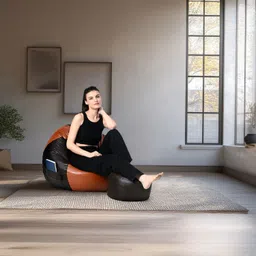 seventh heaven XXXL Pouffe Bean Bag Cover(Without Beans)-picture-28