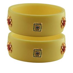 Vidhya Kangan Women Beige Bangle-image-90