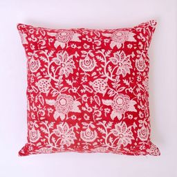 Block N Style Red & White Floral Square Cushion Covers-image-76