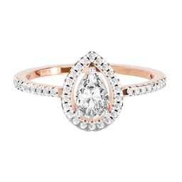 Sparkles 14KT Rose Gold Diamond Studded Round Shape Ring - 1.69 g-image-47