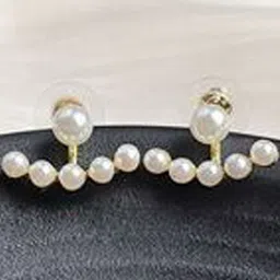 styledose Sterling Silver Pearls Beaded Spherical Shaped Studs-picture-10