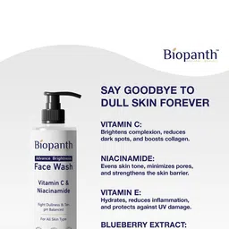 BIOPANTH Natural Beauty Advanced Brightness Face Wash With Niacinamide - 100 ml image 4