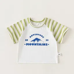 LULU & SKY Boys Printed Organic Cotton Applique T-shirt-image-57