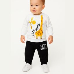 Nicehug Unisex Kids Printed T-shirt with Trousers-56